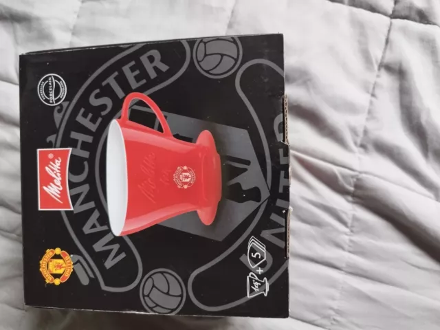 Melitta Porcelain Coffee Filter Cone Limited Edition Manchester United 2