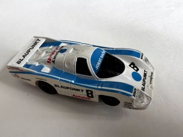 Slot auto Tomy Tyco Aurora Afx Blaupunkt Porsche 962 grp C