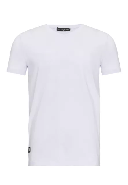 Redbridge Uomo T-Shirt Scollo A V Base Freizeitshirt Ausschnittgröße - Aderente