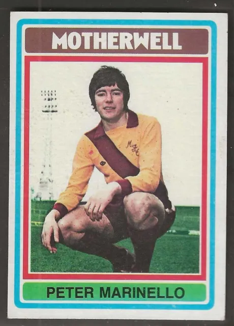 Topps-Football (Scottish Red Back 1976)-#060- Motherwell - Marinello