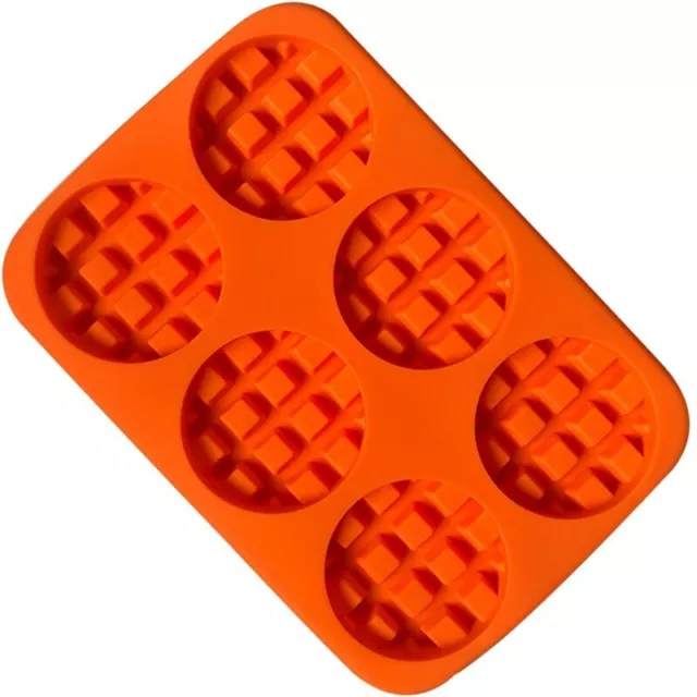 Silicona Waffle Pan Pastel Horneado Chocolate Fabricante de Gofre Molde Bandeja