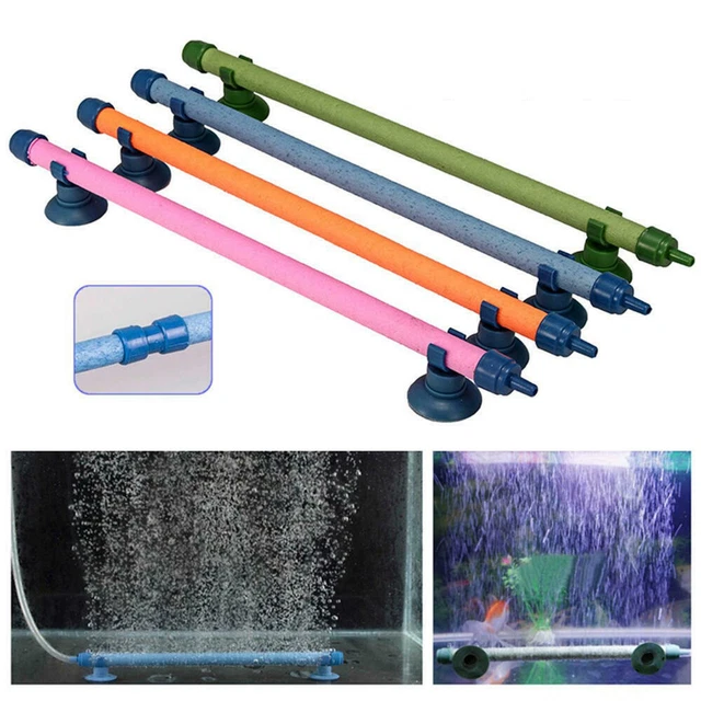 Aquarium Fish Tank Air Stone Curtain Bubble Bar Tube Pump Wall Diffuser Aerator.
