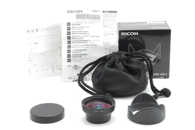 [Almost UNUSED w/Box] RICOH GW-1 wide conversion lens GR Digital i & ii JAPAN