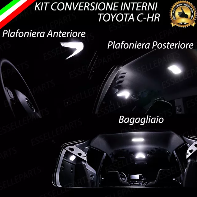 Kit Full Led Interni Toyota Chr C-Hr Conversione Completa 6000K Canbus No Error