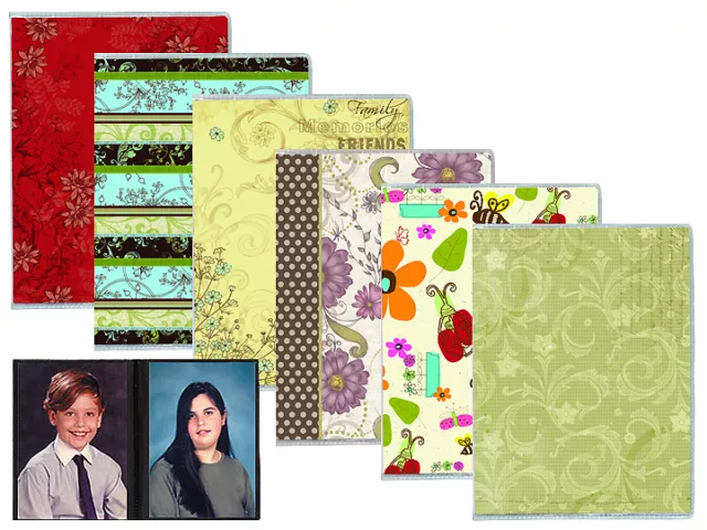 2 Pcs Pioneer 4x6 Flexible Mixed Designs Covers Photo Album Holds 36 Photos