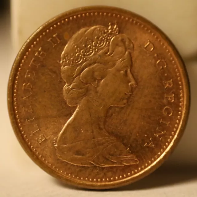 1867-1967 Canadian Memorial One Cent Piece (QUEEN ELIZABETH II + ROCK DOVE)