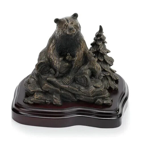 Jeff Fleming Big Sky Carvers Spring Cubs Bear Sculpture Bearfoots Statue NEW