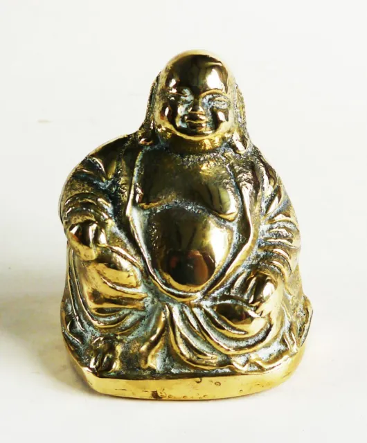 Good Quality Heavy Vintage Antique Brass Buddha Statue
