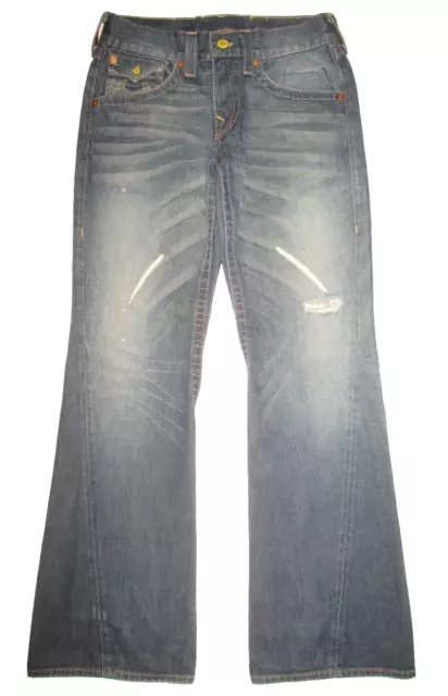 TRUE RELIGION JOEY Flare Wide Leg Jeans Men's 32x34.5 $51.99 - PicClick
