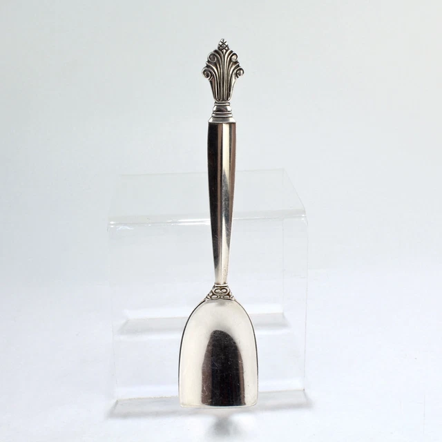 VINTAGE JENSEN Acanthus Sterling Silver Sugar Shovel Flat Spoon