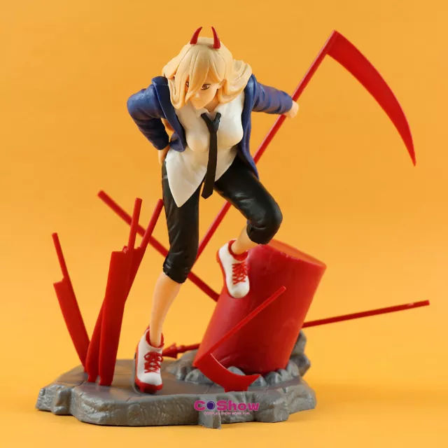21CM Japan Hot Anime Chainsaw Man Power Figure PVC Cool Devil Horns Hu –  K-Minded