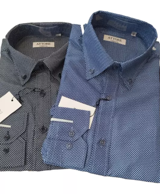 camicia uomo botton down elegante Attore regular fit manica lunga cotone