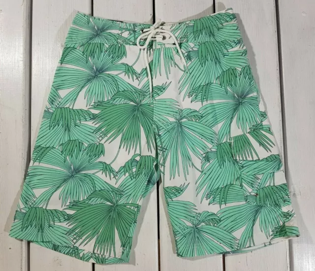 Nouveau Gant short homme taille S feuilles de palmier Surf maillot de bain...