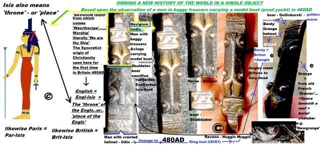Un Nuevo Historia De Las Engl-Isis, Inglés 480AD Hombre En Anchos Pantalones+