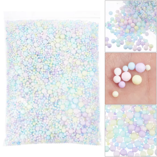 3 paquetes de perlas de colores partículas de espuma juegos de manualidades para niños moco