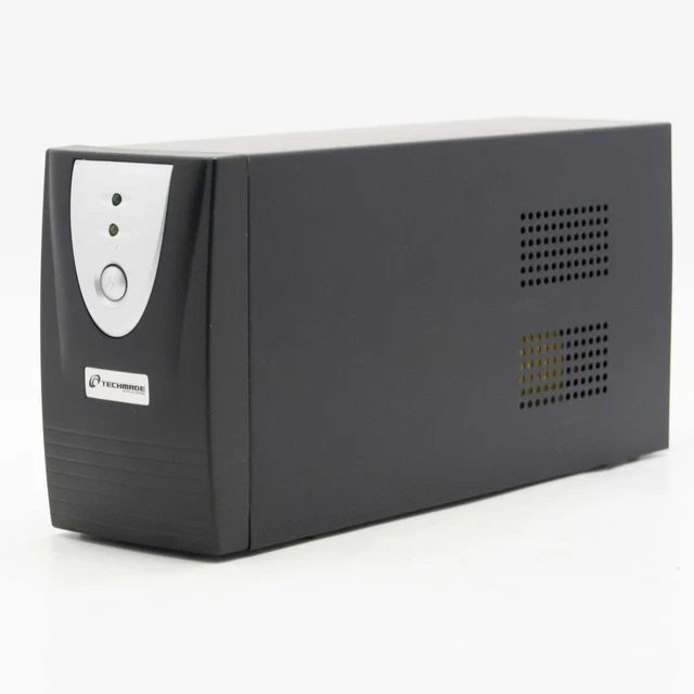 Techmade Ups-600 600va 350w Ups Gruppo Di Continuita Batteria Nuova 2 Prese_