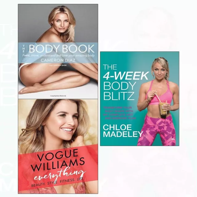 Chloe Madeley Book 4-Week Body Blitz Beauty Style Fitness 3 Books Collection Set