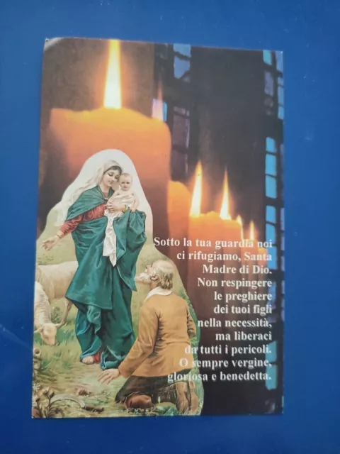 Nostra Signora della Guardia Madonna santino holy card