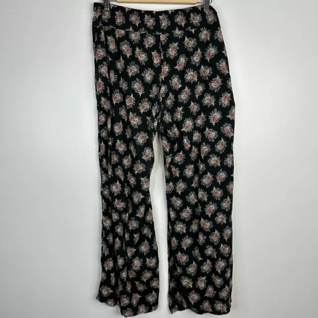 Ralph Lauren Denim & Supply Floral Wide Leg Tie-Front Flowy Pants size Medium