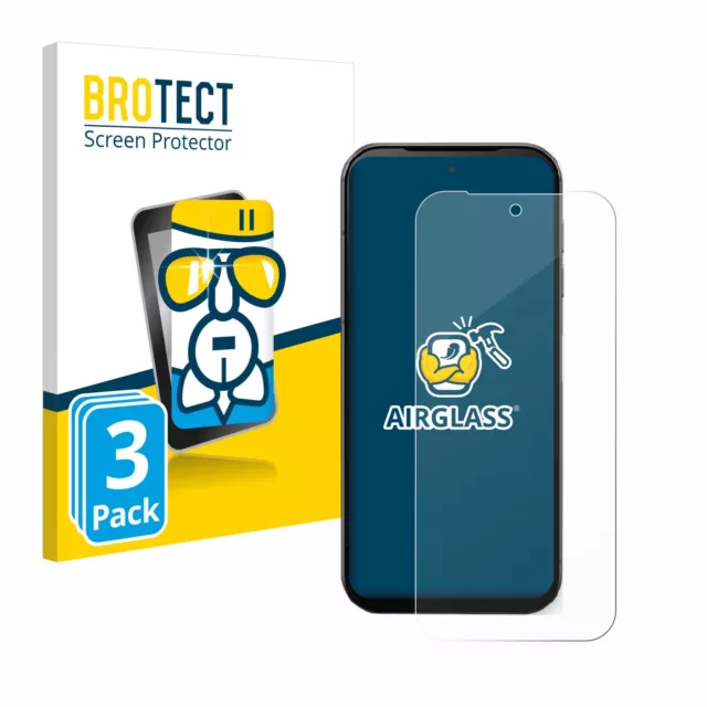 3x BROTECT Panzerglasfolie für Fairphone 5 Schutz Glas Folie 9H Panzerfolie