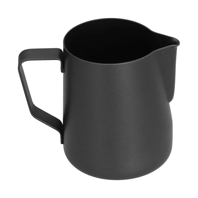 Steaming Pitcher (Black)600ml Pointed Mouth Milk Frothing Pitcher Stainless