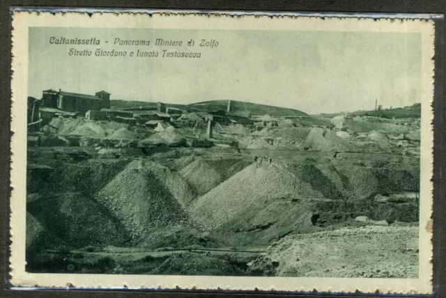 Caltanissetta - Panorama Miniera Di Zolfo Stretto Giordano E Iuncio Testasecca