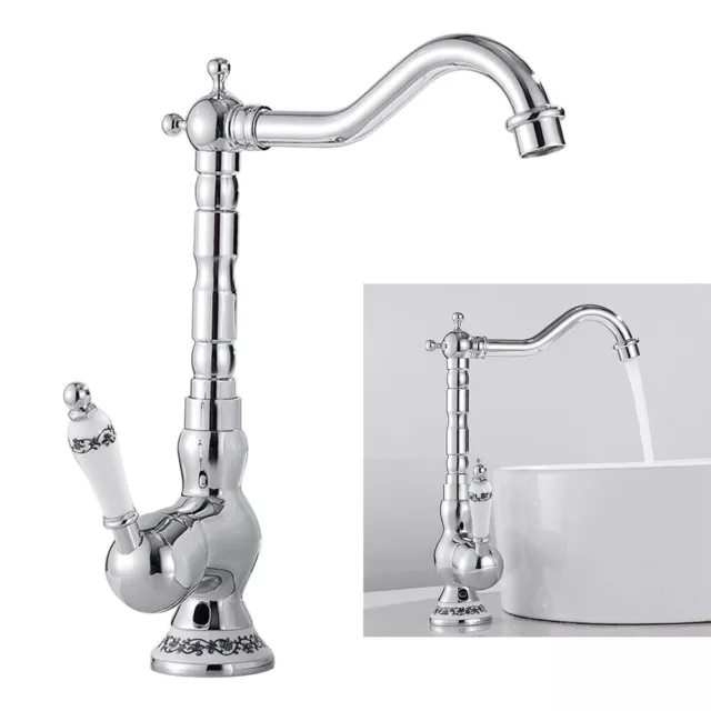 Grifo retro grifo grifería de lavabo lavabo antiguo mezclador monomando nostalgia