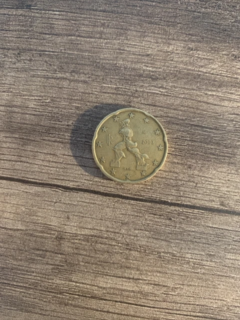Pièce De 50 Centimes D'euro Italie 2002 - Pièce De Collection, Circulée, Année Rare