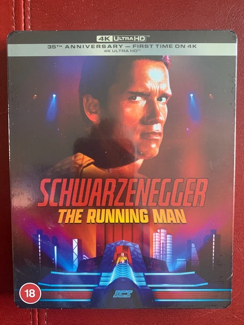 THE RUNNING MAN 4K UHD Blu Ray Steelbook Ultra HD 35th Anniversary ...