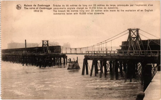 CPA AK Military Ruins of Zeebrugge (361596)