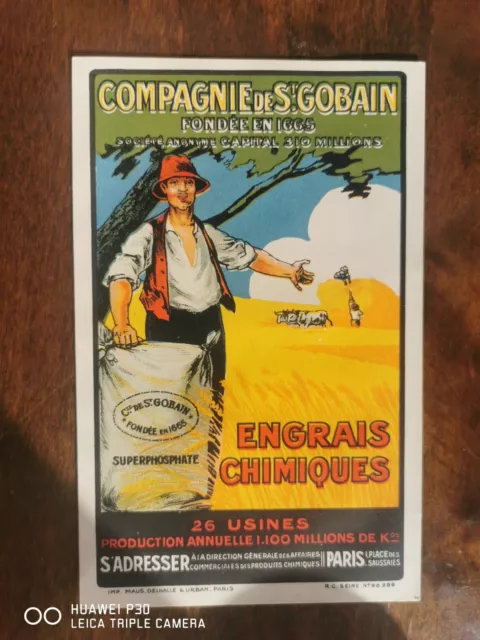CPA - PUBLICITE - Engrais Chimique Compagnie de St Gobain , Superphosphate