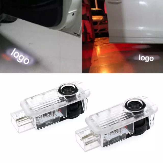 2STK AUTO LED Tür Licht mit Logo Willkommen Projektor Lampe Für