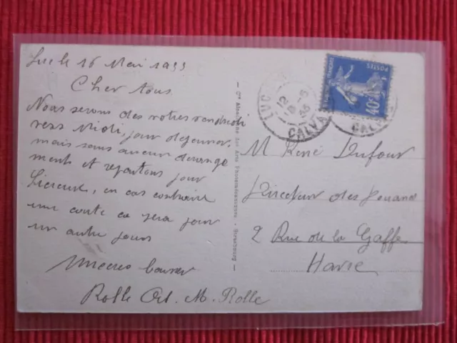 Cpa Written Stamp Luc Sur Mer Sur La Digue Calvados 14 2
