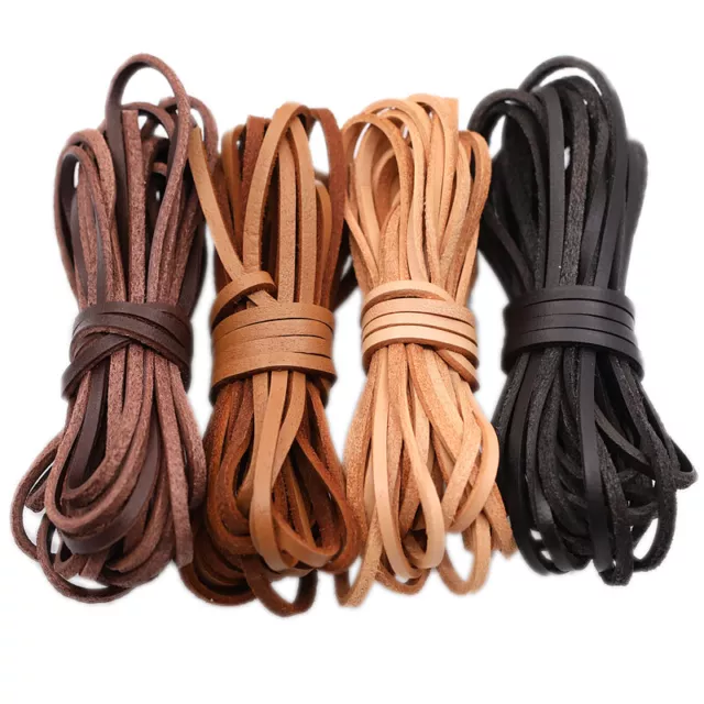 Genuine Cowhide Leather Strip Cord Lace Thong String Craft DIY Jewellery Quality