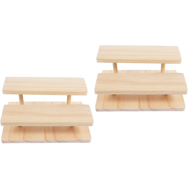 2 pz supporto display multifunzione supporto display desktop doppio strato