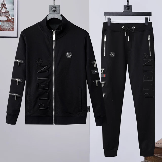 Tuta Philip Plein Tracksuit Philipp Skull Uniform Jogger Sport Gym Top Pantaloni