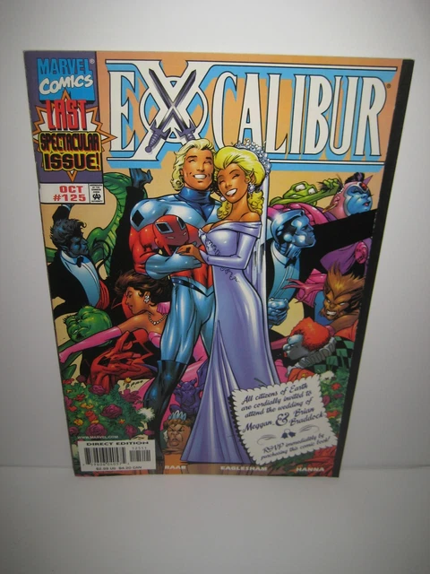 EXCALIBUR # 125 MARVEL COMICS October 1998 LAST ISSUE SERIES WEDDING ISSUE