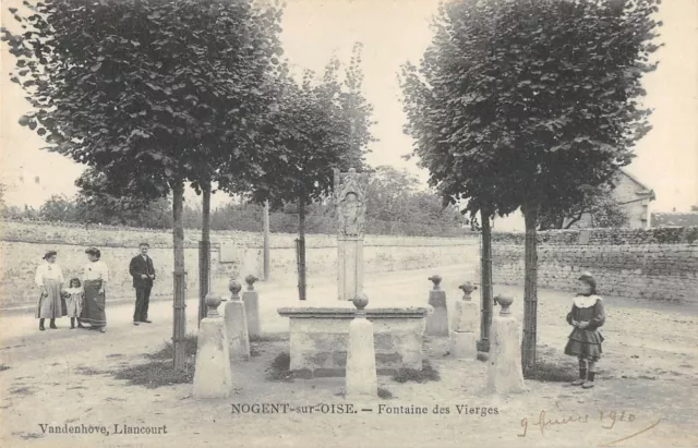 Cpa 60 Nogent Sur Oise Fountain Of Virgins