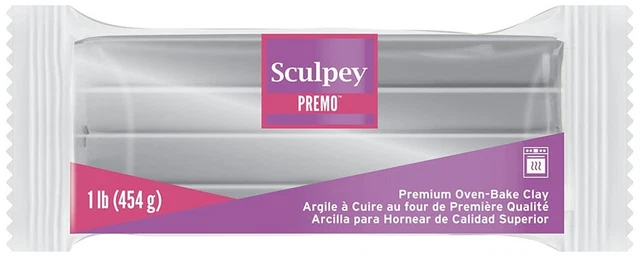 Arcilla de polímero Premo Sculpey 1 lb-plata -PE1-5129