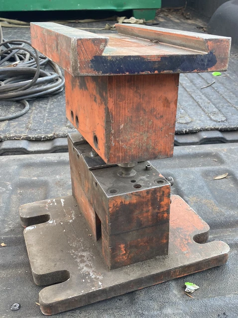 Used on Piranha Ironworker Smaller (3 holes) Punch & Die Holder Assembly