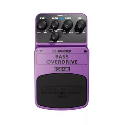 Behringer Bod400 Bass Overdrive Pedale Effetto Overdrive Sustainer Per Basso Ele