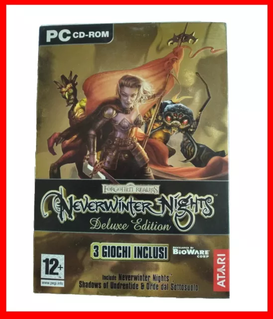 videogame gioco per PC Neverwinter Nights deluxe edition italiano atari 3 cd