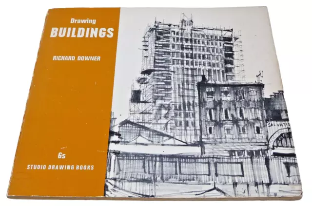 STUDIO VISTA Book Drawing Buildings Paperback Published 1967 Sketching Teaching