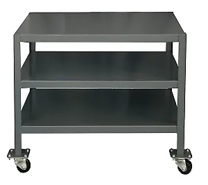 Durham MTM243630-2K395, Mobile Machine Table with 3 Shelves, 36"x24"x30"