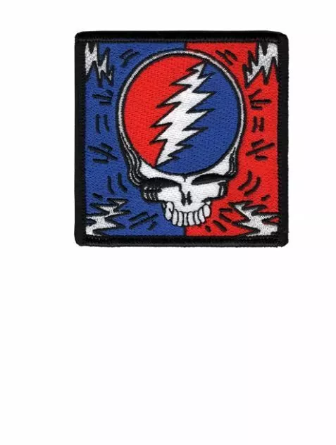 Grateful Dead - Steal Your Face Bolts - Embroidered Patch - Brand New Music 5294