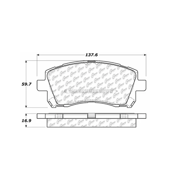 Centric Parts Brake Pad Set 300.07210 TCP