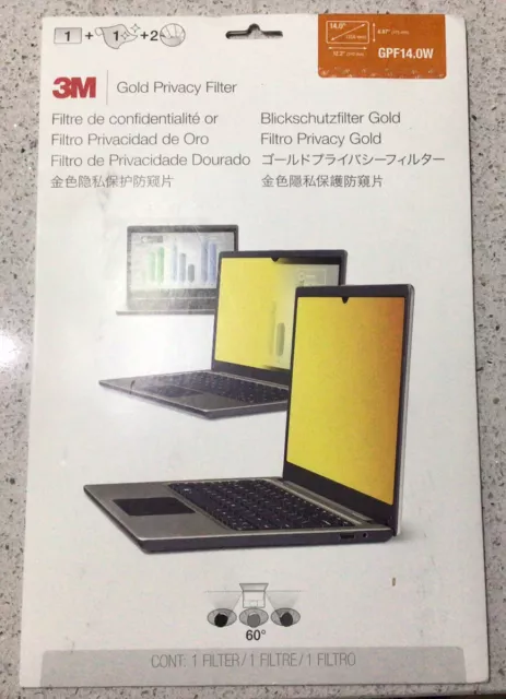 3M™ GPF14.0W Gold Privacy Filter for Widescreen Laptop 14.0"