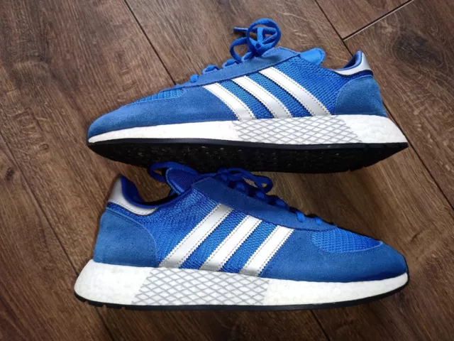 Mens Adidas Marathon X 5923 Never Made Pack Trainers In Blue Size 9.5 UK