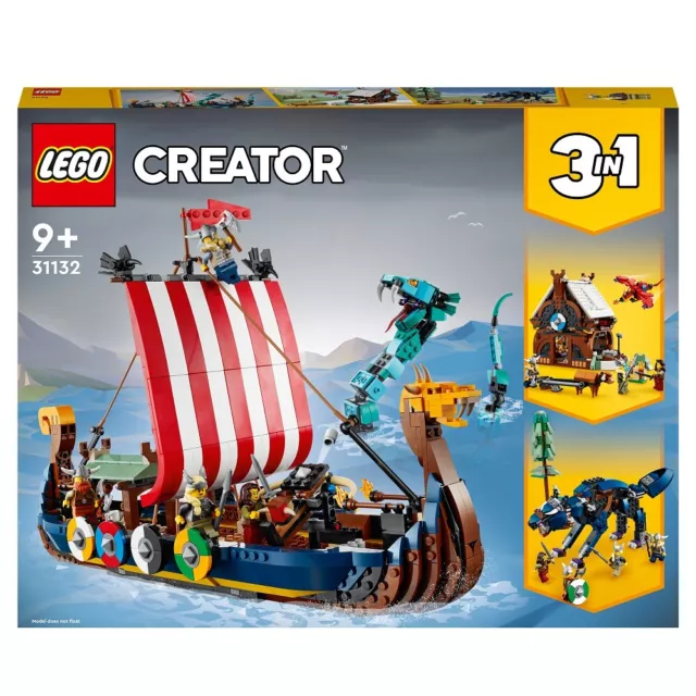 LEGO® LEGO KUNSTSTOFFBAUKÄSTEN Creator - Wikingerschiff mit Midgards 2