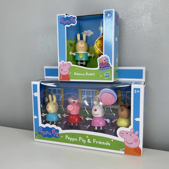 PEPPA PIG Friends Figures Lot Suzie Sheep Rebecca Rabbit Danny Dog E. Elephant | #4647186807